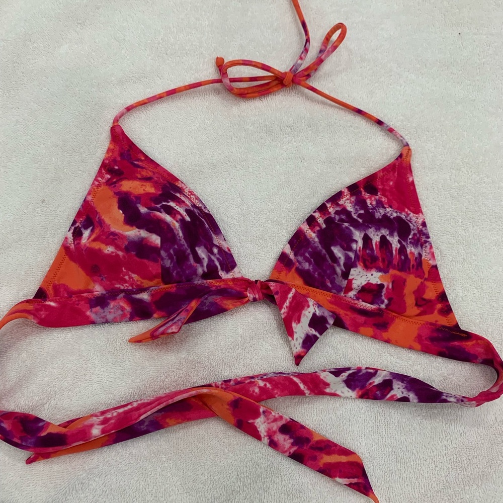 Tie-dye bikini top